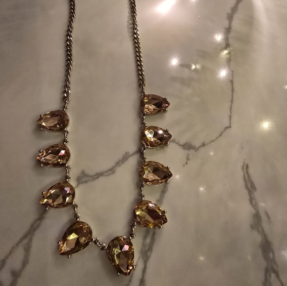Source Unknown Jewelry - Vintage pink crystal necklace